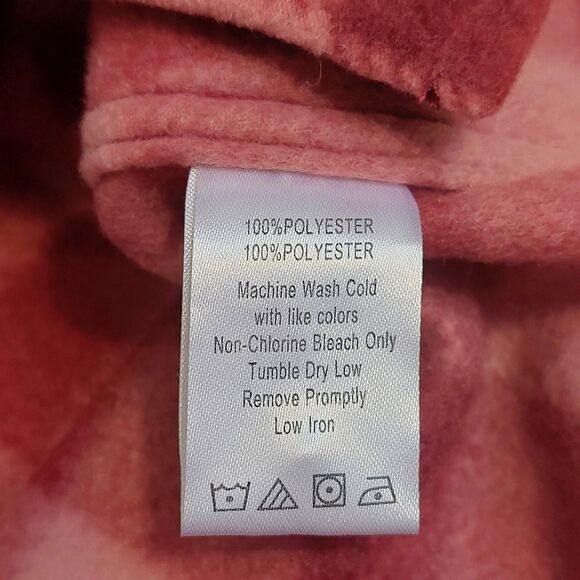 Legendary Whitetails Trail Guide Fleece Shirt Women's Med. Elderberry Plaid NEW! - Picture 7 of 10